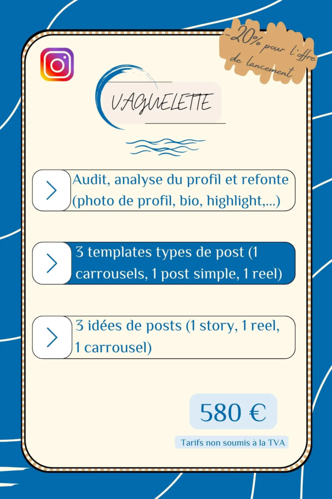 Offre - Vaguelette insta